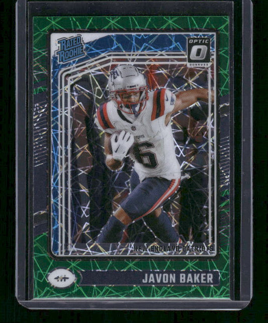 Javon Baker- 2024 Donruss Optic - Green Velocity - Rated Rookie