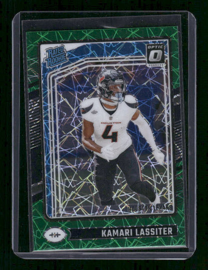 Kamari Lassiter - 2024 Donruss Optic - Green Velocity - Rated Rookie
