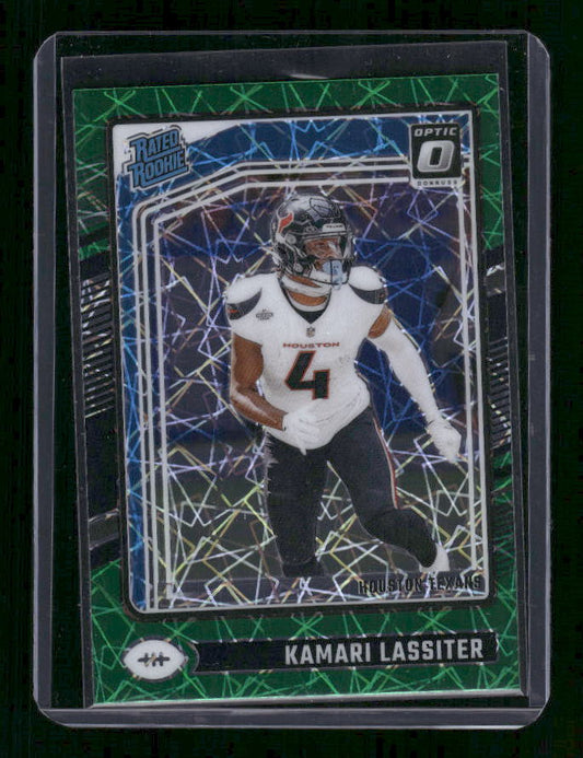 Kamari Lassiter - 2024 Donruss Optic - Green Velocity - Rated Rookie