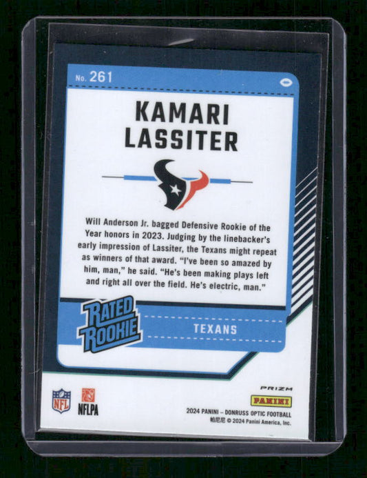 Kamari Lassiter - 2024 Donruss Optic - Green Velocity - Rated Rookie