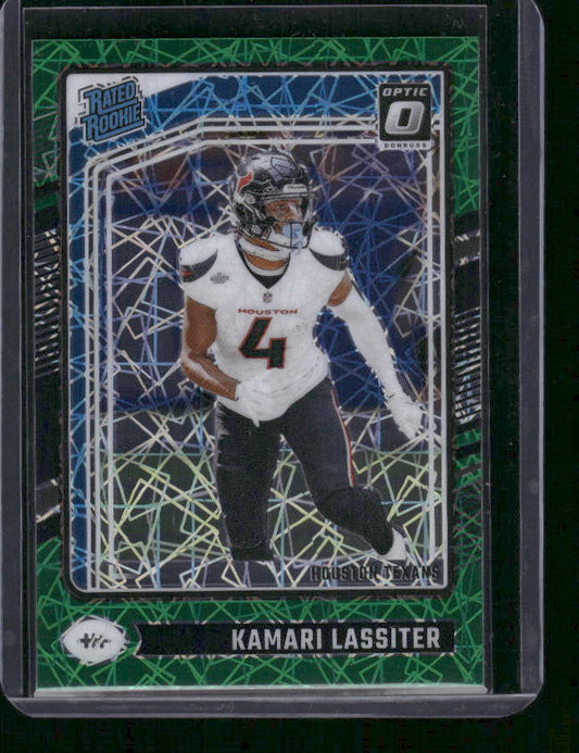 Kamari Lassiter - 2024 Donruss Optic - Green Velocity - Rated Rookie