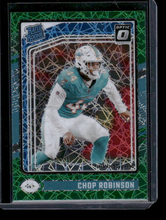 Chop Robinson - 2024 Donruss Optic - Green Velocity - Rated Rookie