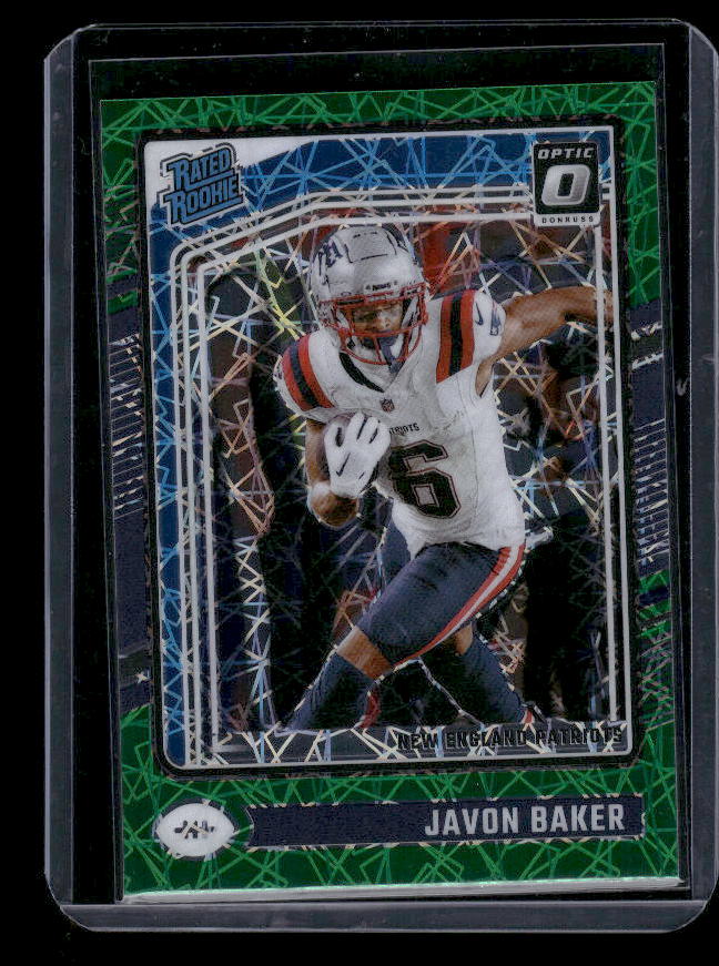 Javon Baker - 2024 Donruss Optic - Green Velocity - Rated Rookie