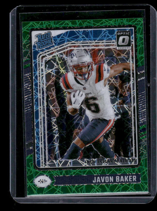 Javon Baker - 2024 Donruss Optic - Green Velocity - Rated Rookie