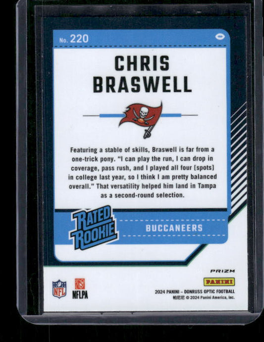 Chris Braswell - 2024 Donruss Optic - Green Velocity - Rated Rookie