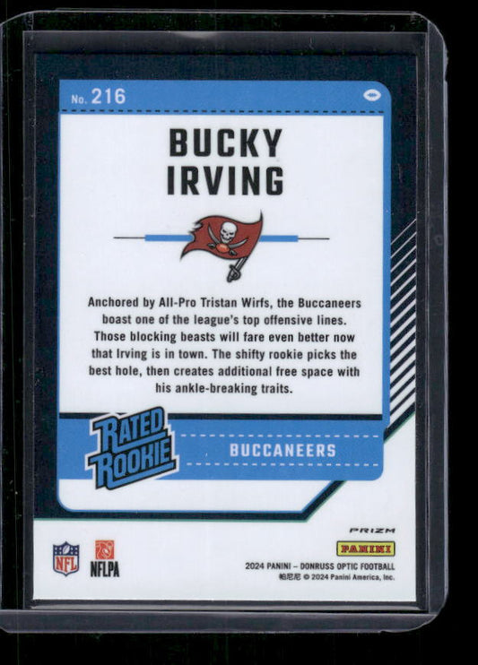 Bucky Irving - 2024 Donruss Optic - Green Hyper - Rookie