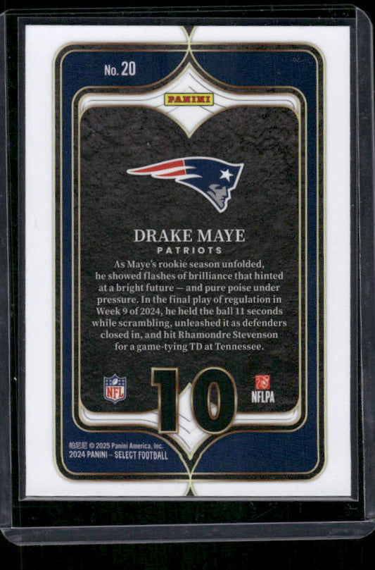 Drake Maye - 2024 Select Football - Numbers - Rookie