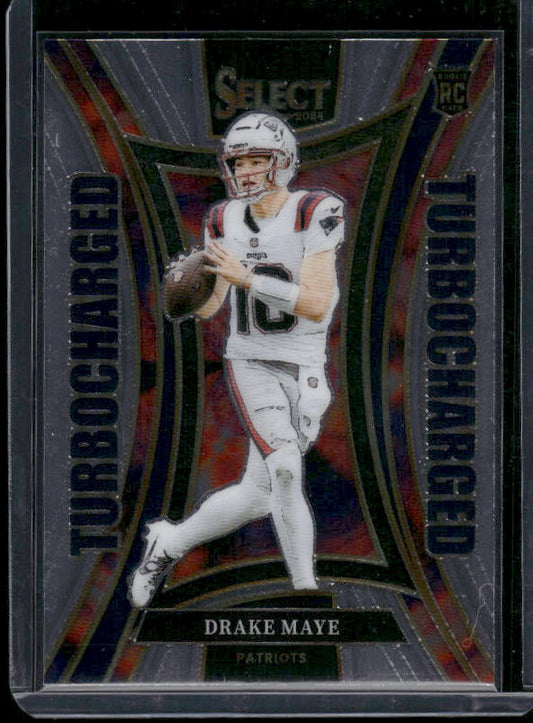 Drake Maye - 2024 Select Football - Turbocharged - Rookie