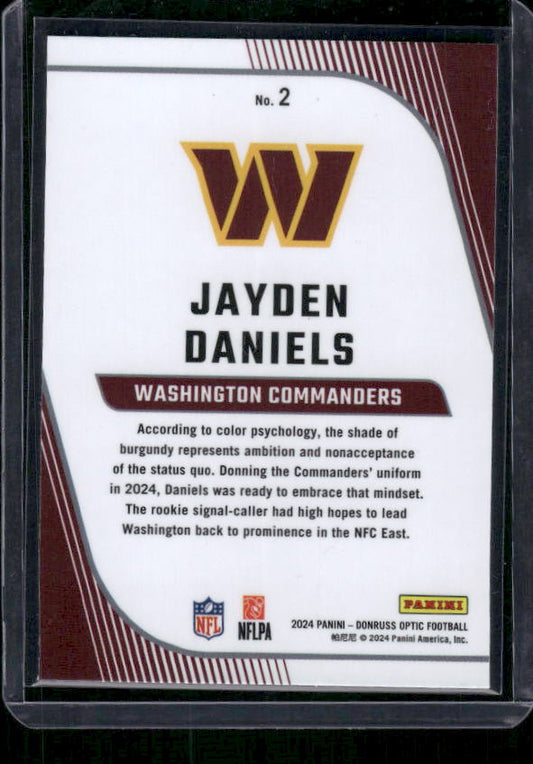 Jayden Daniels - 2024 Donruss Optic - Primary Colors - Rookie
