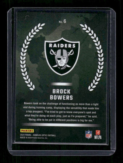 Brock Bowers - 2024 Donruss Optic - Rookie Recruits