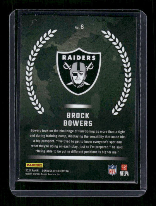 Brock Bowers - 2024 Donruss Optic - Rookie Recruits