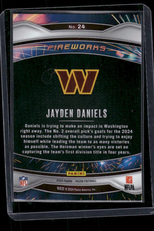 Jayden Daniels - 2024 Panini Prizm - Fireworks - Rookie