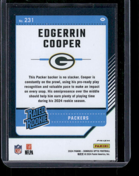 Edgerrin Cooper - 2024 Donruss Optic - Stars SSP - Rookie