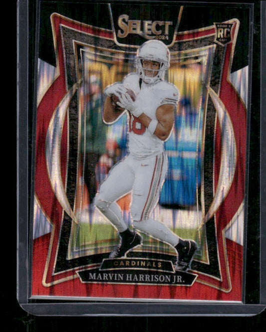 Marvin Harrison Jr. - 2024 Select Football - Red / Black Shock - Concourse - Rookie