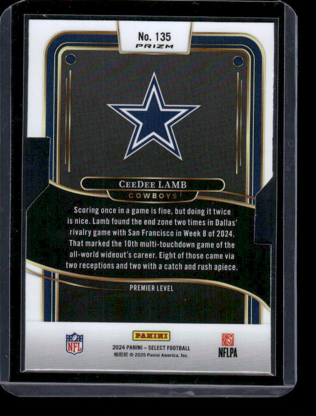 Ceedee Lamb - 2024 Select Football - Silver DieCut -Premier Level