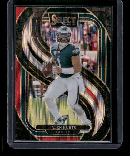 Jalen Hurts - 2024 Select Football - Red / Black Shock - Premier Level