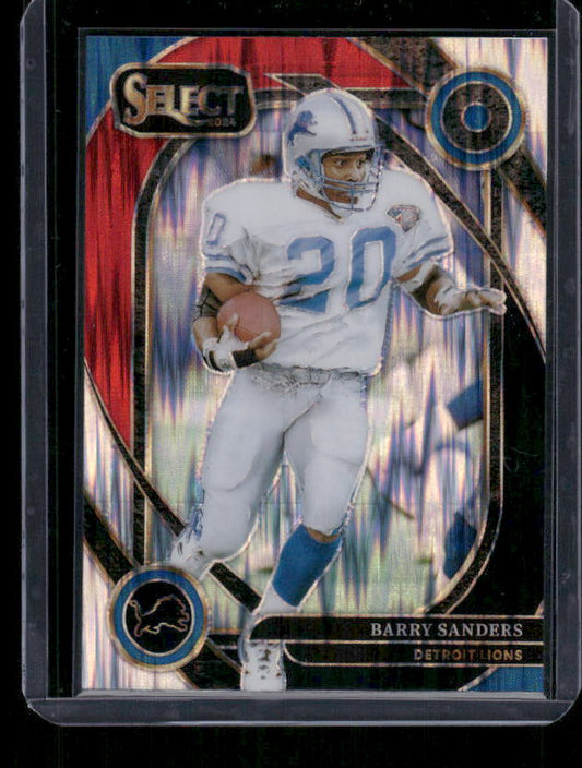 Barry Sanders - 2024 Select Football - Red / Black Shock - Club Level