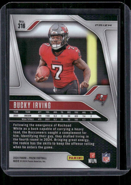 Bucky Irving - 2024 Panini Prizm - Red White & Blue - Rookie