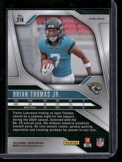 Brian Thomas Jr - 2024 Panini Prizm - Red Prizm - Retail SSP - Rookie