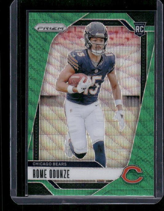 Rome Odunze - 2024 Panini Prizm - Green Wave - Rookie