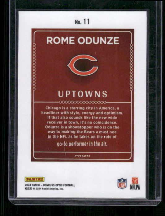 Rome Odunze - 2024 Donruss Optic - Uptown SSP - Rookie
