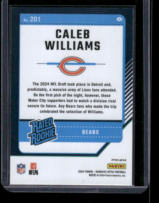 Caleb Williams - 2024 Donruss Optic - Pink - Rated Rookie