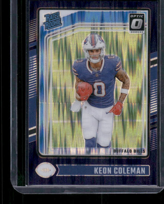 Keon Coleman - 2024 Donruss Optic - Purple Shock - Rated Rookie