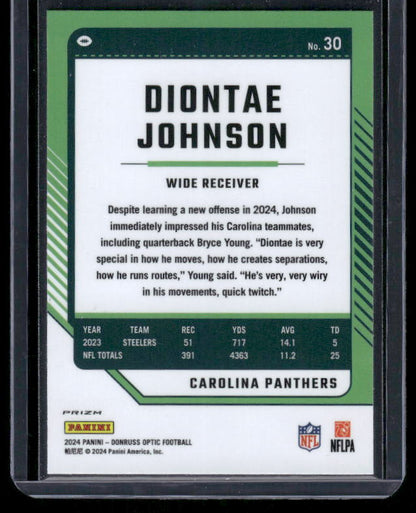Diontae Johnson - 2024 Donruss Optic - Stars SSP