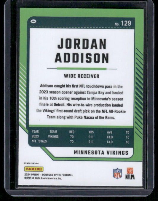 Jordan Addison - 2024 Donruss Optic - Stars SSP