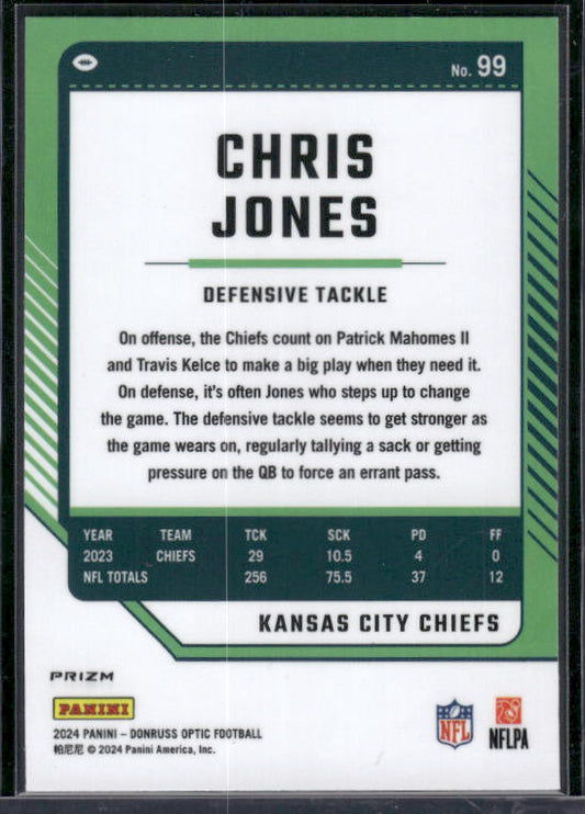 Chris Jones - 2024 Donruss Optic - Stars SSP