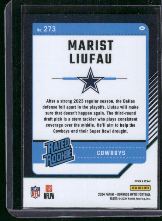 Marist Liufau - 2024 Donruss Optic - Stars SSP - Rookie