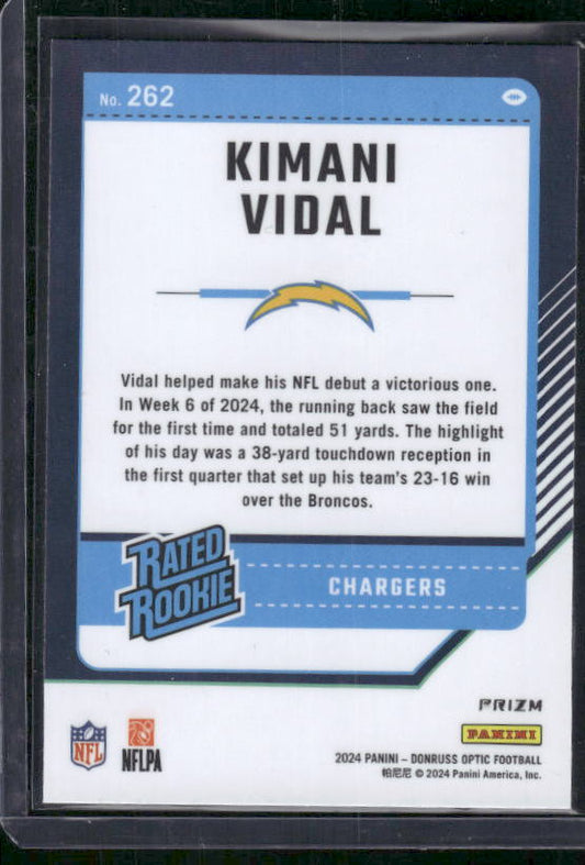 Kimani Vidal - 2024 Donruss Optic - Red Mojo - Rookie