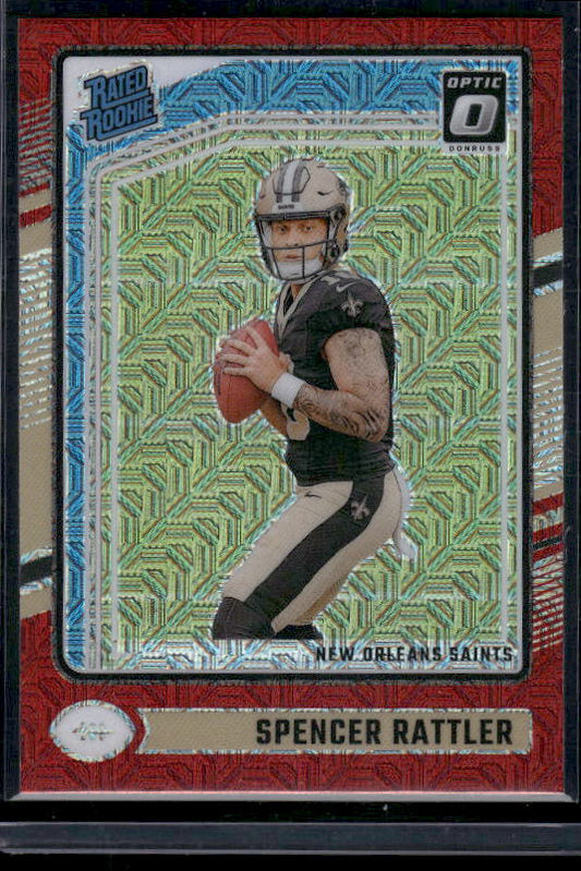 Spencer Rattler - 2024 Donruss Optic - Red Mojo - Rookie