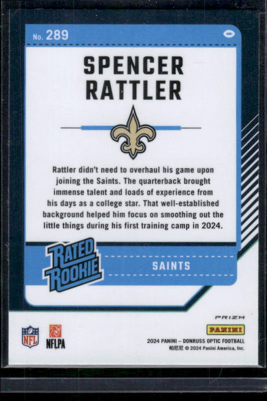 Spencer Rattler - 2024 Donruss Optic - Red Mojo - Rookie