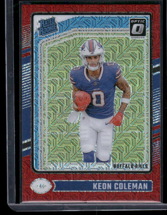 Keon Coleman - 2024 Donruss Optic - Red Mojo - Rookie