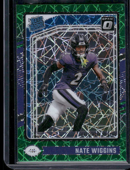Nate Wiggins - 2024 Donruss Optic - Green Velocity - Rookie