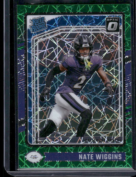 Nate Wiggins - 2024 Donruss Optic - Green Velocity - Rookie