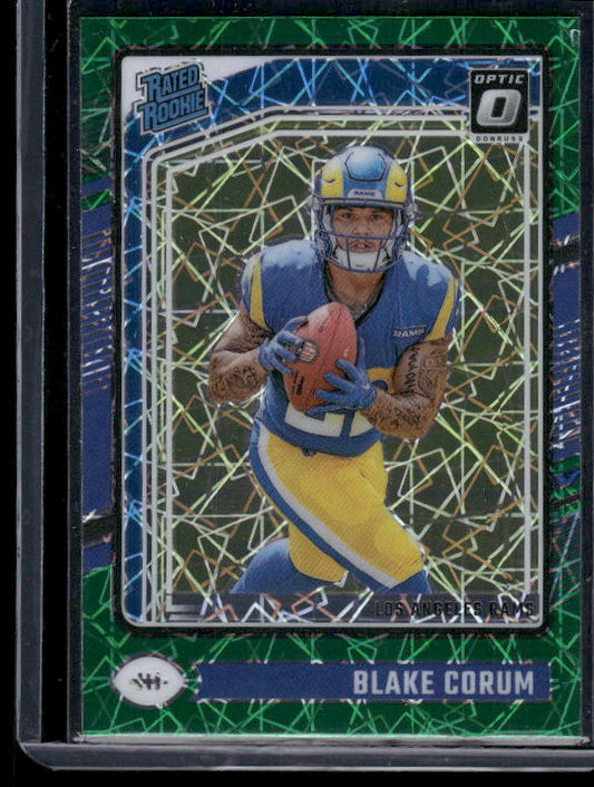 Blake Corum - 2024 Donruss Optic - Green Velocity - Rookie