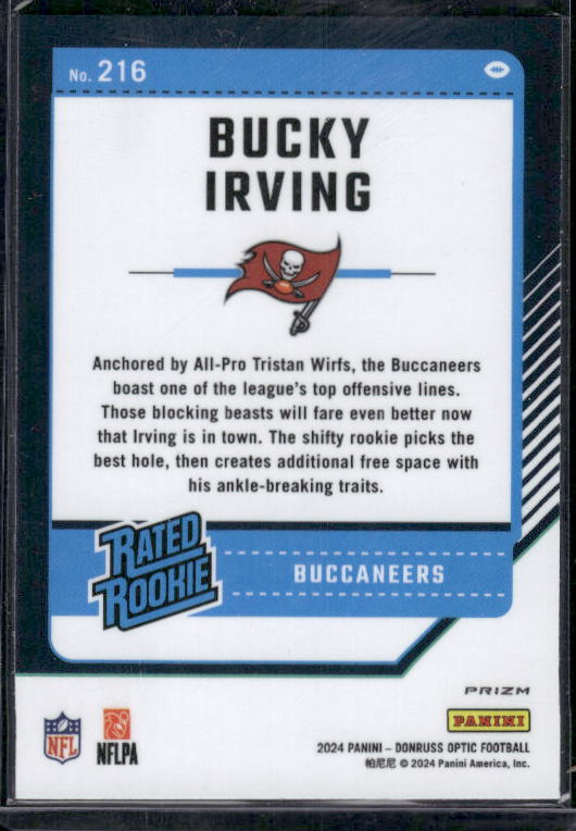 Bucky Irving - 2024 Donruss Optic - Green Velocity - Rookie