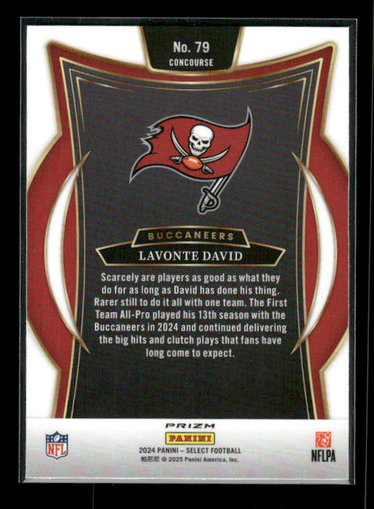 Lavonte David - 2024 Select Football - Black & Red Shock