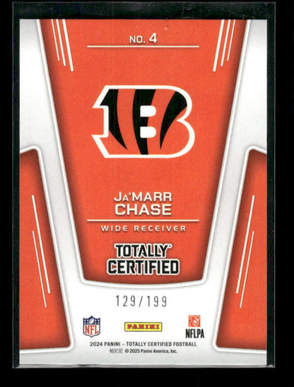 Ja'Marr Chase - 2024 Totally Certified - The Mighty Blue Mirror /199