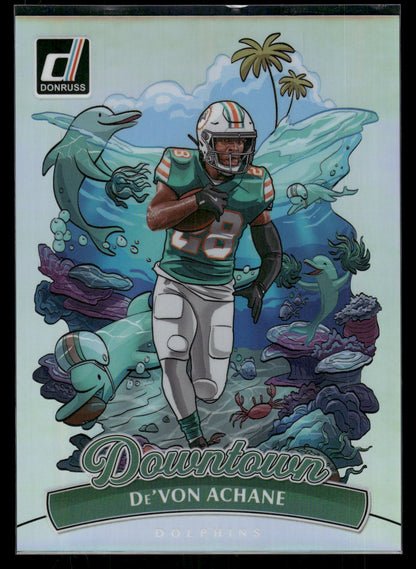 De'Von Achane - 2025 Donruss Football - Jumbo / Oversized Downtown