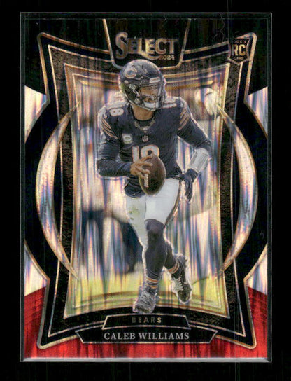Caleb Williams - 2024 Select Football - Black & Red Shock - Rookie