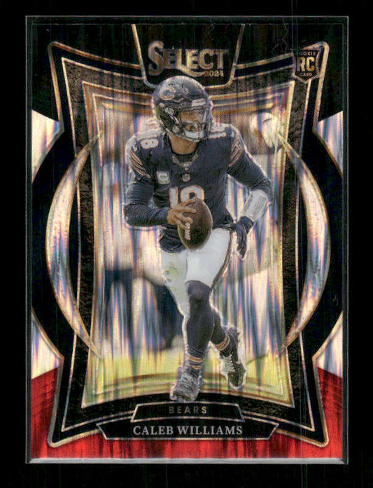 Caleb Williams - 2024 Select Football - Black & Red Shock - Rookie