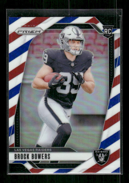 Brock Bowers - 2024 Panini Prizm - Red White & Blue - Rookie