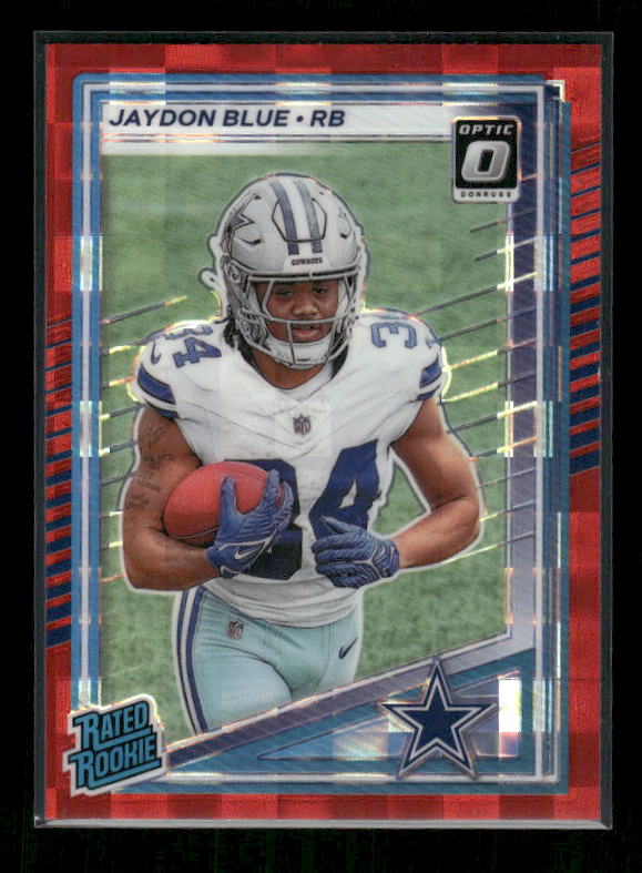 Jaydon Blue - 2025 Donruss Football - Optic Preview Red Pandora - Rated Rookie