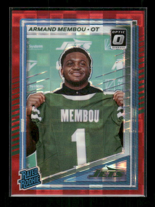 Armand Membou - 2025 Donruss Football - Optic Preview Red Pandora - Rated Rookie