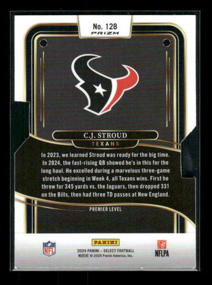 C.J. Stroud - 2024 Select Football - Silver Die Cut - Premier Level