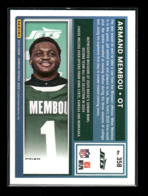 Armand Membou - 2025 Donruss Football - Optic Preview Red Pandora - Rated Rookie