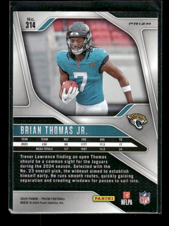 Brian Thomas Jr. - 2024 Panini Prizm - Green Wave Prizm - Rookie